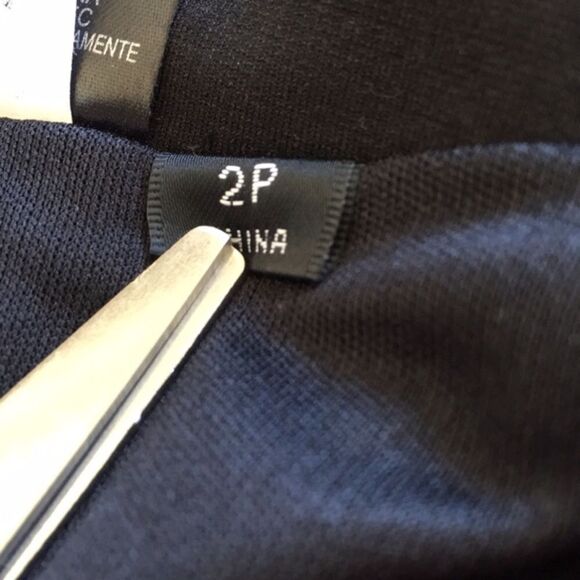 TAHARI ARTHUR S. LEVINE PONTE COLORBLOCK PENCIL SKIRT 2P CAREERWEAR MINIMALIST - Picture 7 of 9